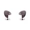 Manhattan Comfort Curl Swivel Accent Chair in Grey and Polished Chrome, PK2 2-AC040-GY - alternate 1